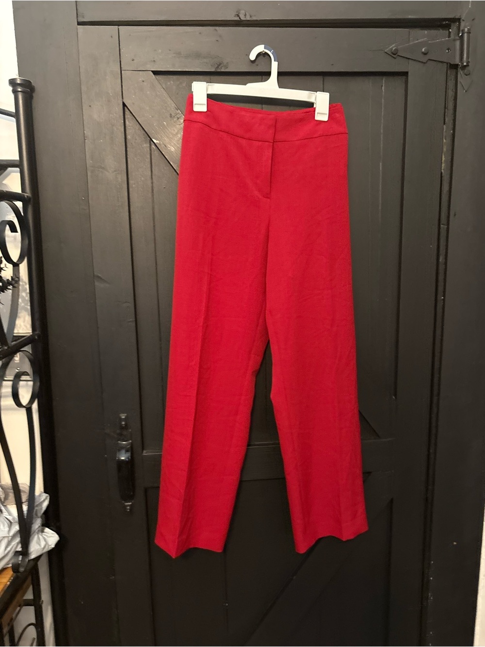 Kasper Vibrant Red Wide-Leg Women's Pants